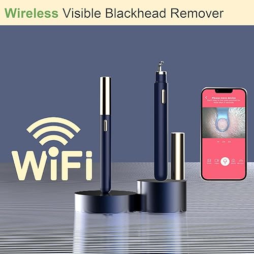Miniatura 3 de Eliminador de puntos negros con cámara, herramientas de eliminación de puntos negros visuales WiFi con luces blancasazules para iPhone, teléfonos