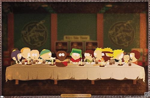 Trends International South Park - Póster de pared de la última cena, 22.37 x 34.00 pulgadas, versión premium sin marco
