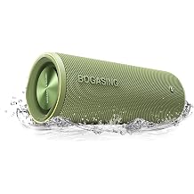 BOGASING Space M200 Bluetooth Speaker, Wireless, Portable, RGB LED Light, 50W, Loud Volume, Heavy Bass, 24 Hours Continuous Playback, IP67 Dustproof, Waterproof, Outdoor, Bluetooth 5.3, DSP Treatment