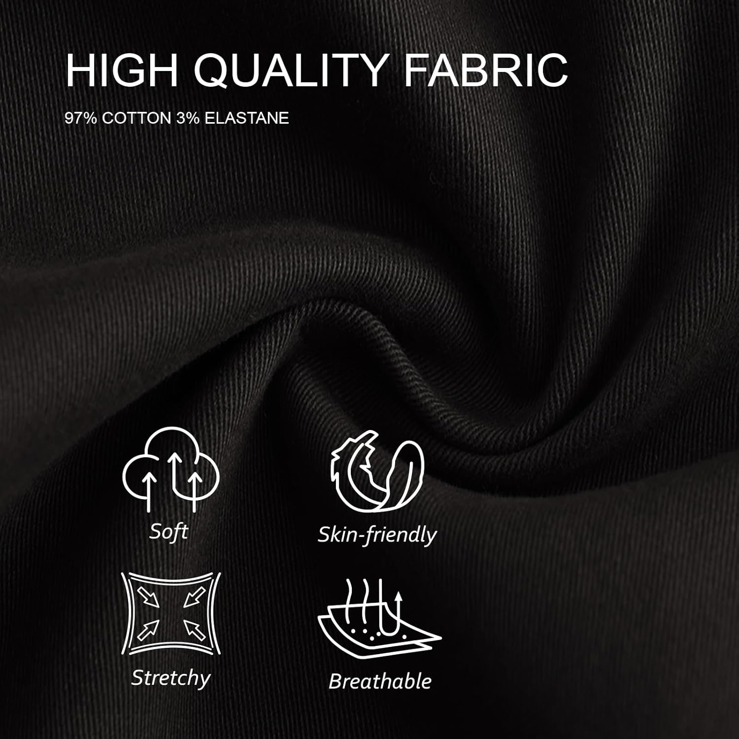 Men's 34"/36" Inseam Cotton Casual Jogger Pants - Image 6