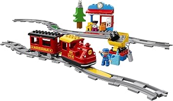 LEGO DUPLO Buharlı Tren 10874 Eğlence Oyuncağı - 2 Yaş ve Üzeri Çocuklar için Oyuncak Yapım Seti, Doğum Günü Hediyesi Fikri(59 Parça)