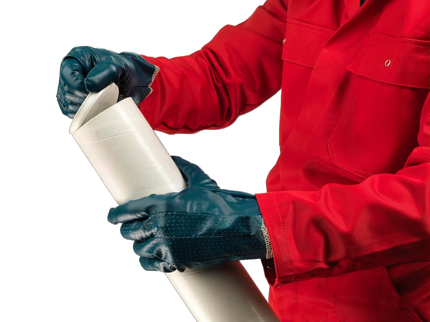 Ansell Hynit 32-125 Nitrile Glove, Slip-on Cuff, Medium, Size 8 (Pack of 12)
