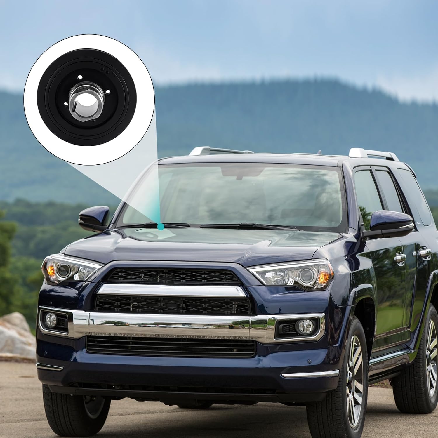 594-141 Harmonic Balancer Crankshaft Pulley Compatible with Toyota 4Runner 2.7L L4 1996-2000, T100 2.7L L4 1994-1998, Tacoma 2.4L/2.7L L4 1995-2004, Replaces 594141 1340875030