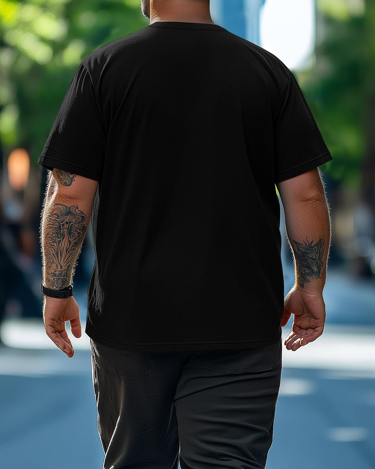 Riyiper 3 Pack Men's Big and Tall Henley T-Shirts, Short Sleeve Pocket Cotton Loose Fit Shirt Summer Oversized Button Tee - Image 4