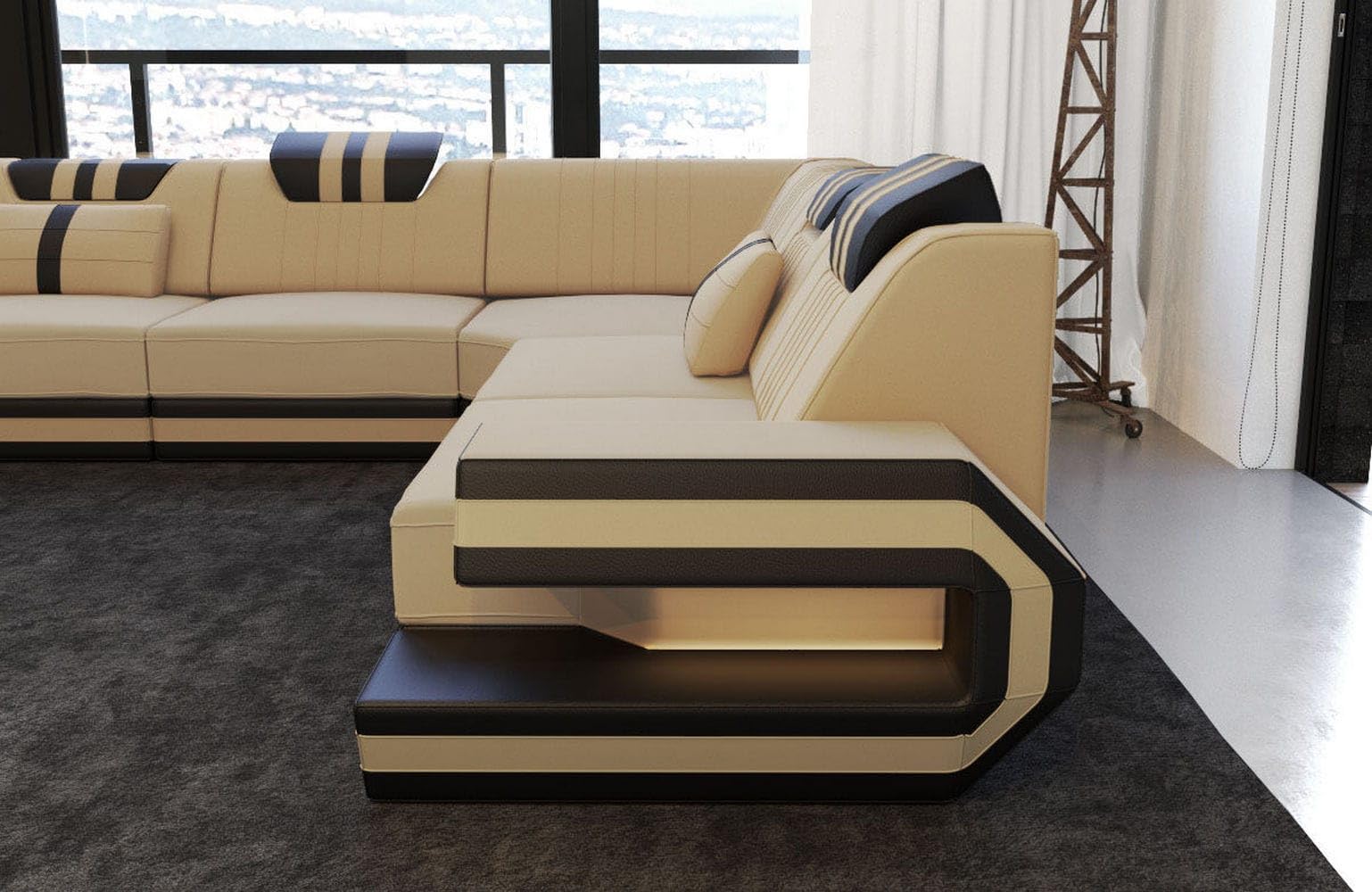 Sofa Dreams Couch Ragusa L-Form in Stoff