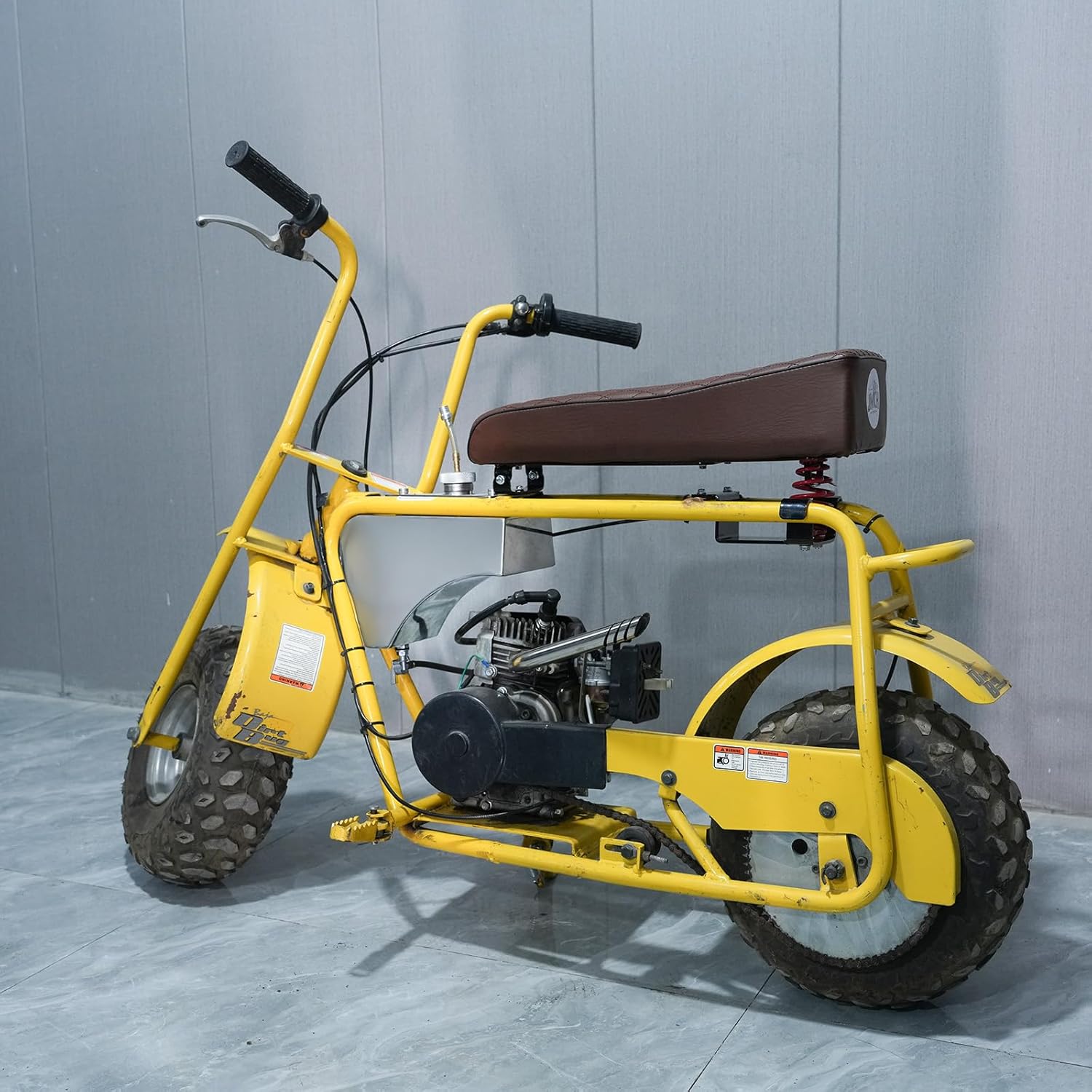 JMCHSTORE Stainless Steel Mini Bike Gas Fuel Tank for Coleman CT200U Baja DB30 ( Blitz , Dirt Bug, Racer ) Doodle Bug Mini bike