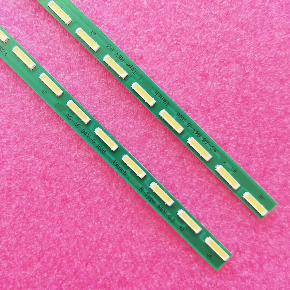 Compatible with 49-inch Backlight Bar 1 Set G1GAN01-0791A G1GAN01-0792A 49LF5400 MAK63267301 NC490EUN, Enhanced Display Effect