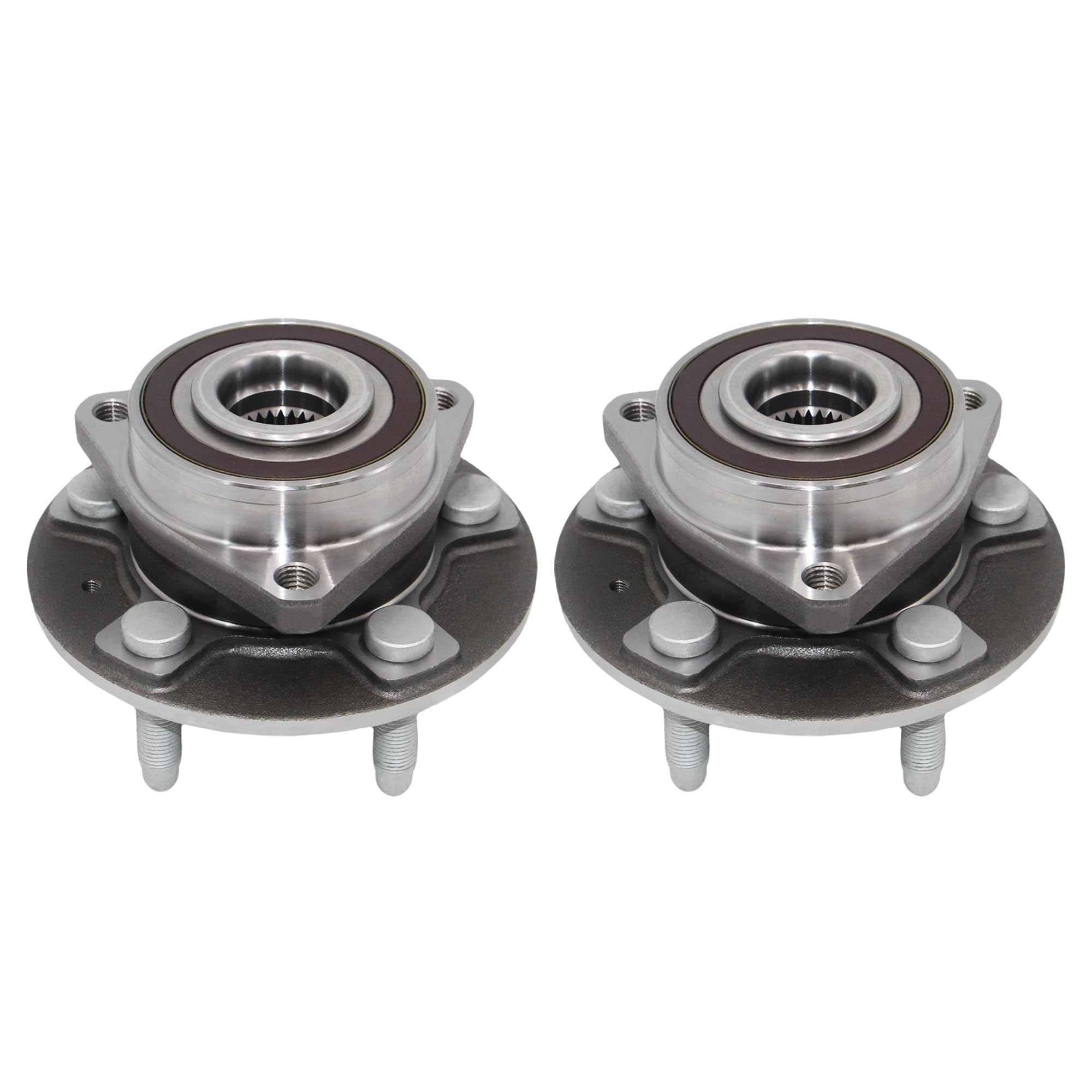 2pcs 513288 front/rear wheel bearing hub assembly 5 lugs w/abs compatible with chevy impala malibu equinox gmc terrain buick allure lacrosse regal cadillac xts cts saab 9-5