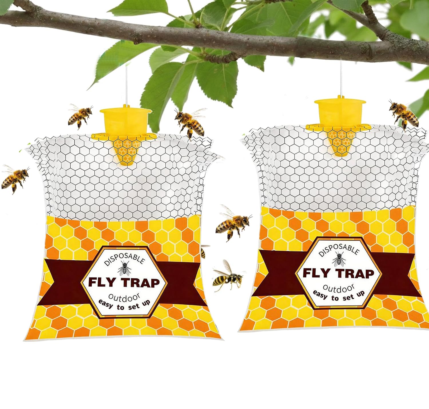 YUPDFGB 4pcs Outdoor Hanging Insect Control Decoy, Waterproof Weather Resistant Hanging Deterrent for Garden Patio Yard Courtyard