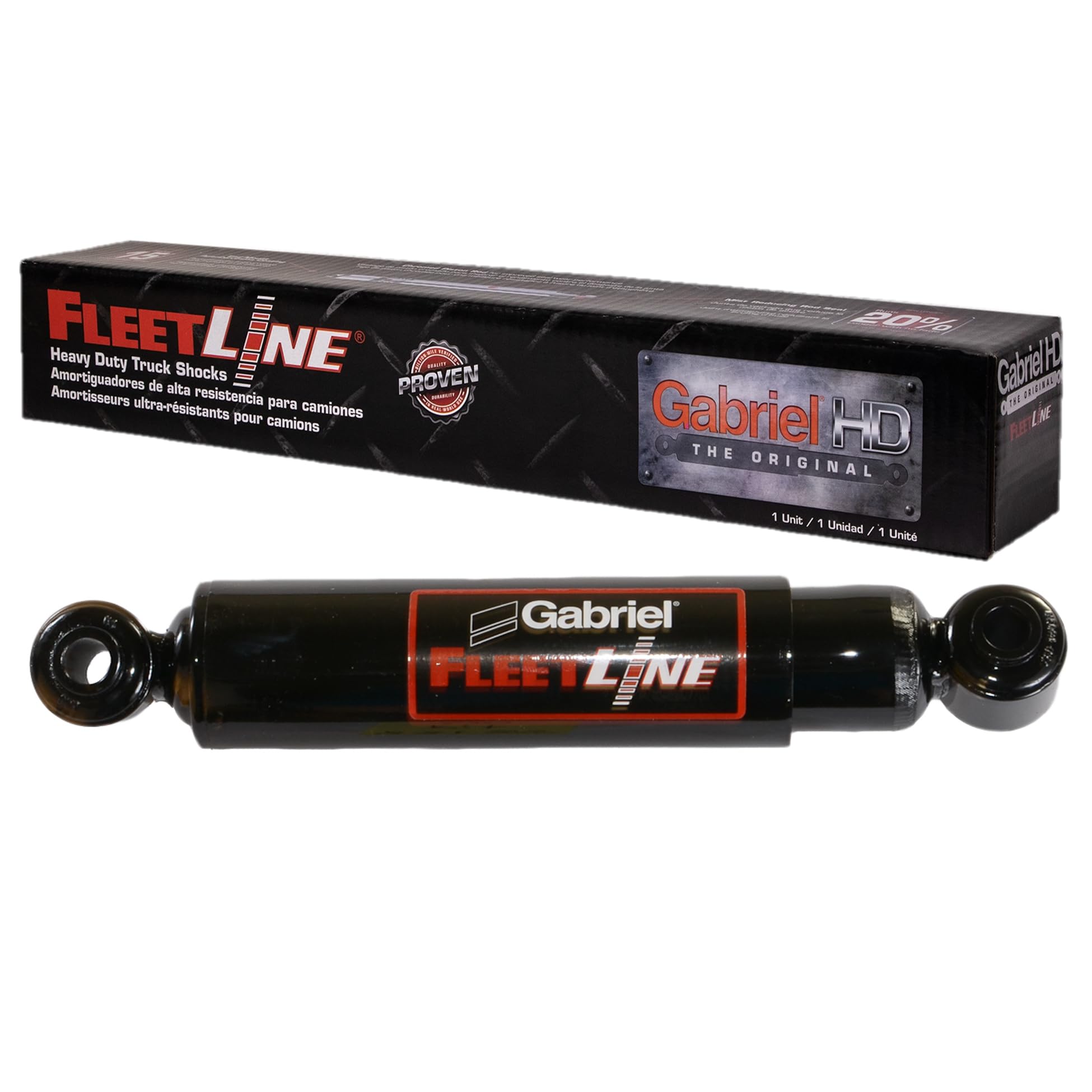 Gabriel 83135 FleetLine HD Truck Front Shock Absorbers fits Chevy Silverado 4500 5500 6500 HD; Ford F-650, F-750; International 4300 4400 7400; DuraStar; TerraStar; WorkStar; OEM# 3989717C1