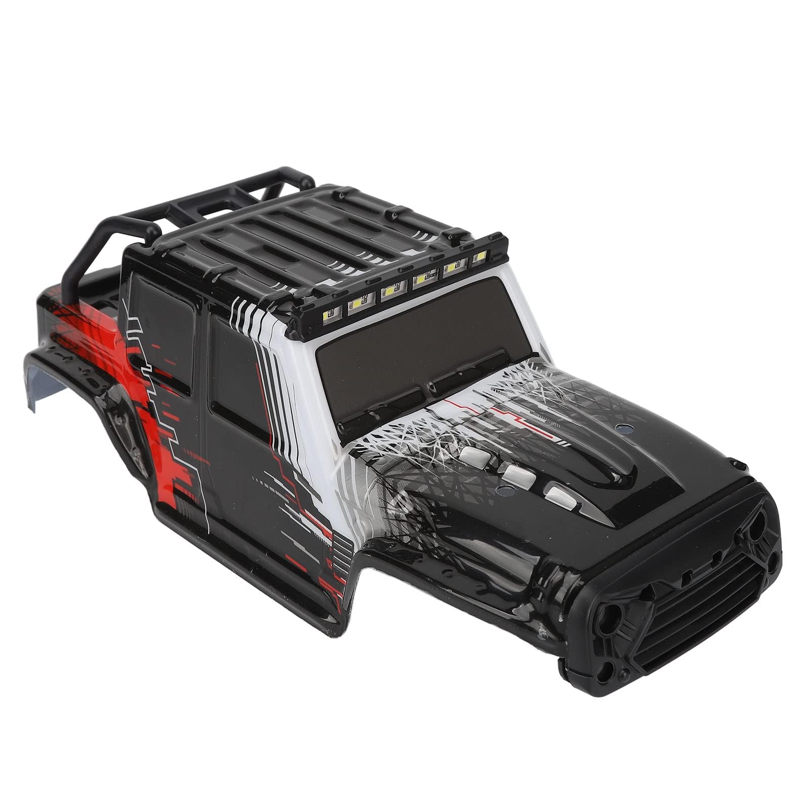 Alomejor Auto RC, Scocca PVC Resistente agli Urti Radiocomandata 1/16 Scala Componenti Elettronici per Amatori Gare Outdoor e Indoor