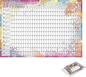 UNITURE® Wandkalender 2026, XXL, grote jaarplanner en