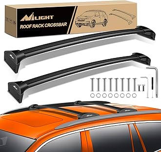 Nilight Roof Rack Cross Bars Fit for Honda Pilot 2016 2017 2018 2019 2020 2021 2022 LX EX EX-L with Flush Rails Fixed Point Adjustable Aluminum Crossbars Luggage Box Bike Kayak Snowboard Cargo Carrier