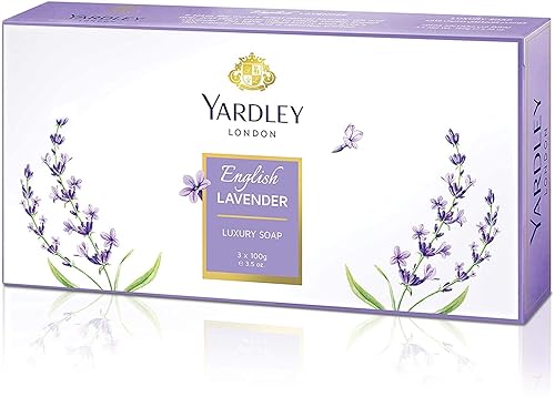 Yardley By Yardley Jabones de lujo de lavanda inglés 3 x 35 oz cada uno Yardley By Yardley Jabones de lujo de lavanda inglés 3 x 35 oz cada uno