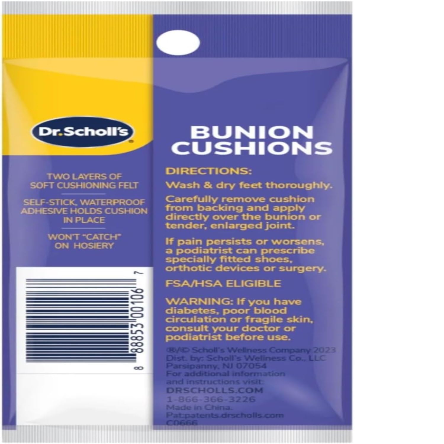 Dr. Scholl's Bunion Cushions, 6 ct (Pack of 8) - Image 2 thumbnail