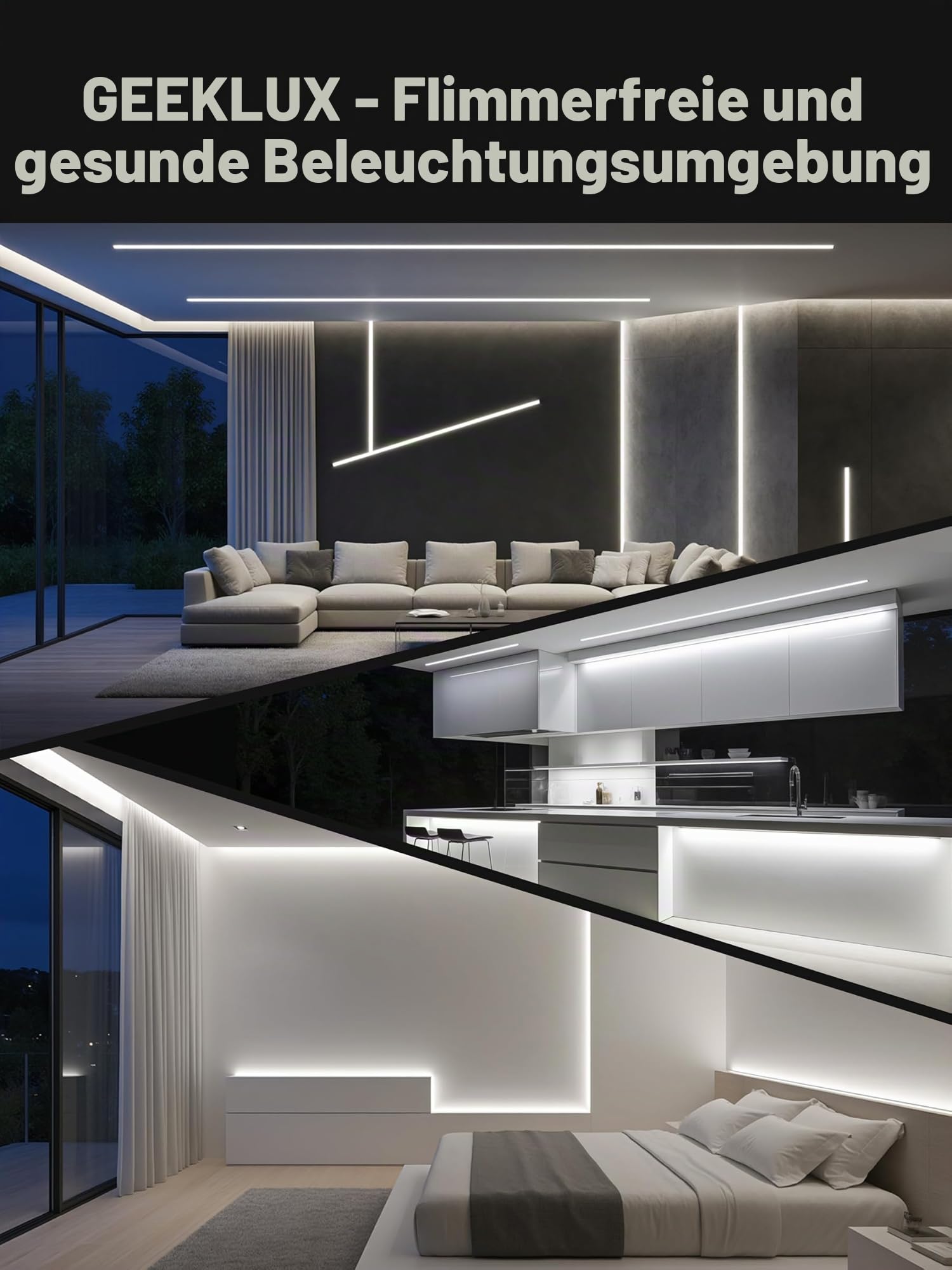LED Aluminium Profil U-Form 2M*10pcs(20M) mit Milchig Weißer Abdeckung Kanal Diffusor Alu LED leisten Schienen kanalleiste Aluprofil Streifen Profile lichtkanal led strip aluschiene unterputzprofil
