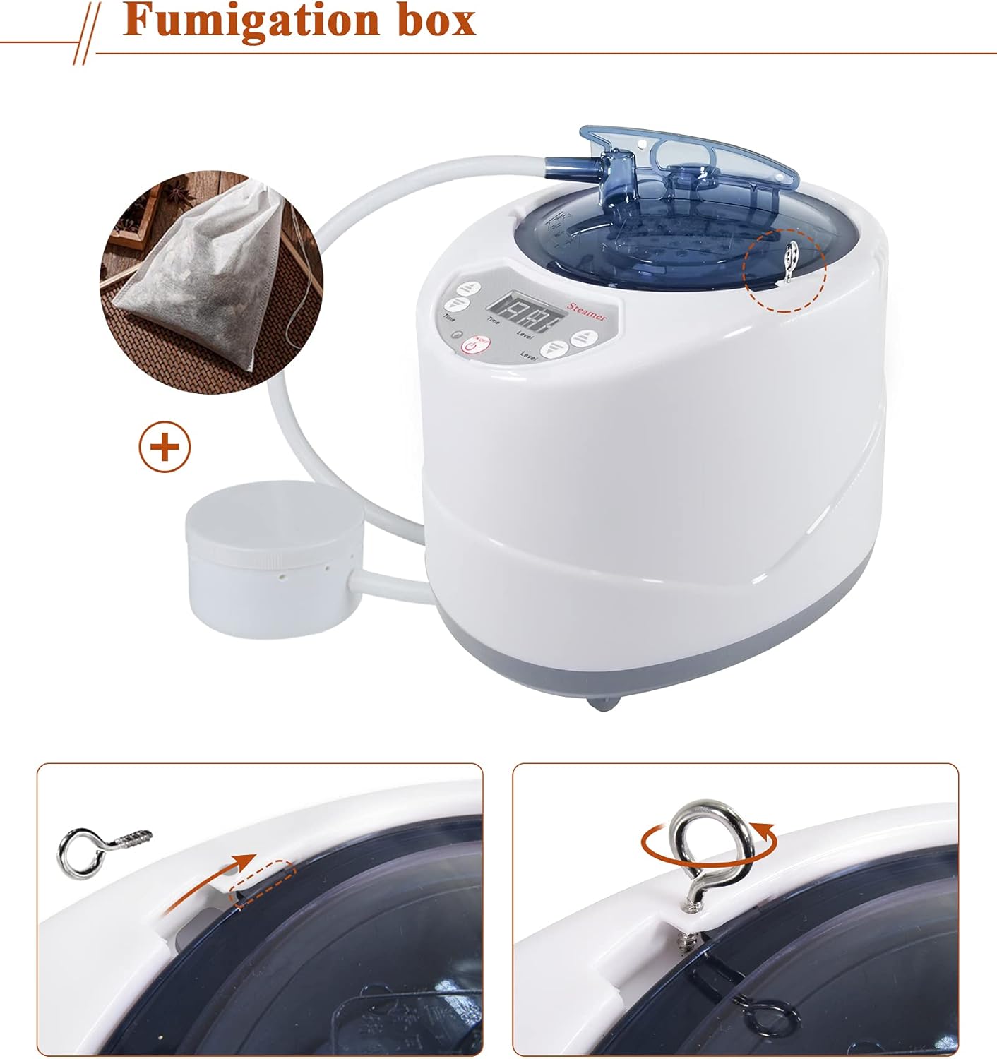 Big Sale YJINGRUI Home Sauna Steamer Portable Steam Sauna Pot 2.6L 1000W Steam Generator 110V Fumigation Machine SPA