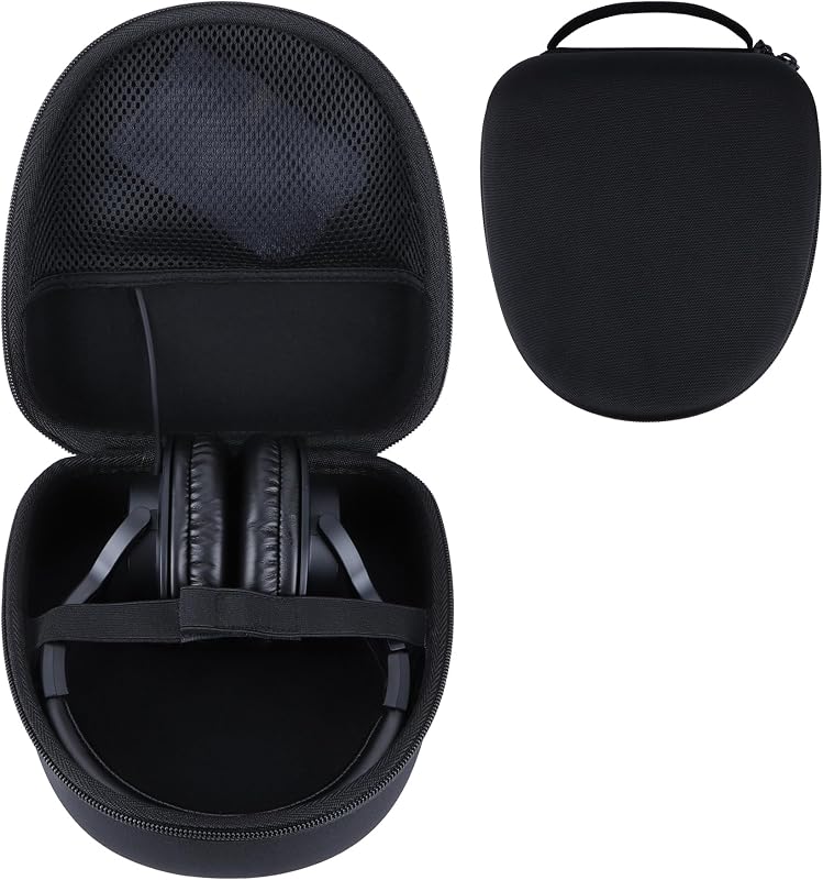 RIYADAone Case for Audio-Technica ATH-M50X ATH-M20X Studio Headphones | Hard Shell Shockproof, Portable Headphone Storage, Mesh Bag Organizer, Lightweight Travel