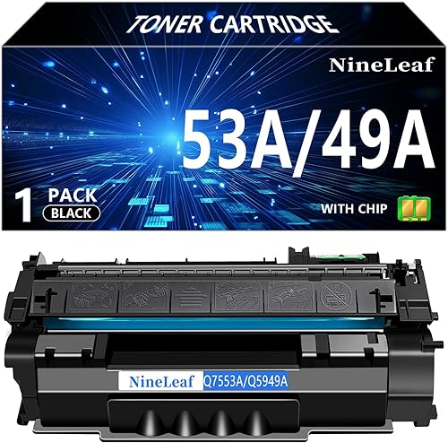 NineLeaf Cartucho de tóner universal compatible de repuesto para HP 49A Q5949A 53A Q7553A para usar con impresora Laser Jet P2015 1160 3390 1320tn