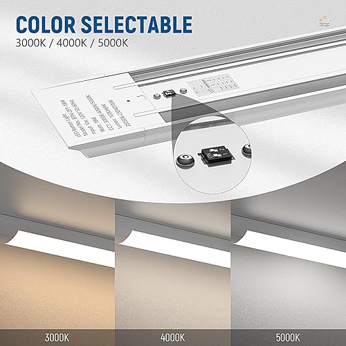 Miniatura 2 de DAKASON Lámpara de techo LED de 2 pies para montaje empotrado en garaje, 18 W, 2160 lm, iluminación LED para armario, montaje en superficie, 345000