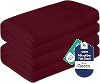 Vista 26 de Royale Linens Juego de 2 sábanas encimeras a granel – Sábanas superiores – Microfibra suave – Resistente a las arrugas y a las manchas – para hotel