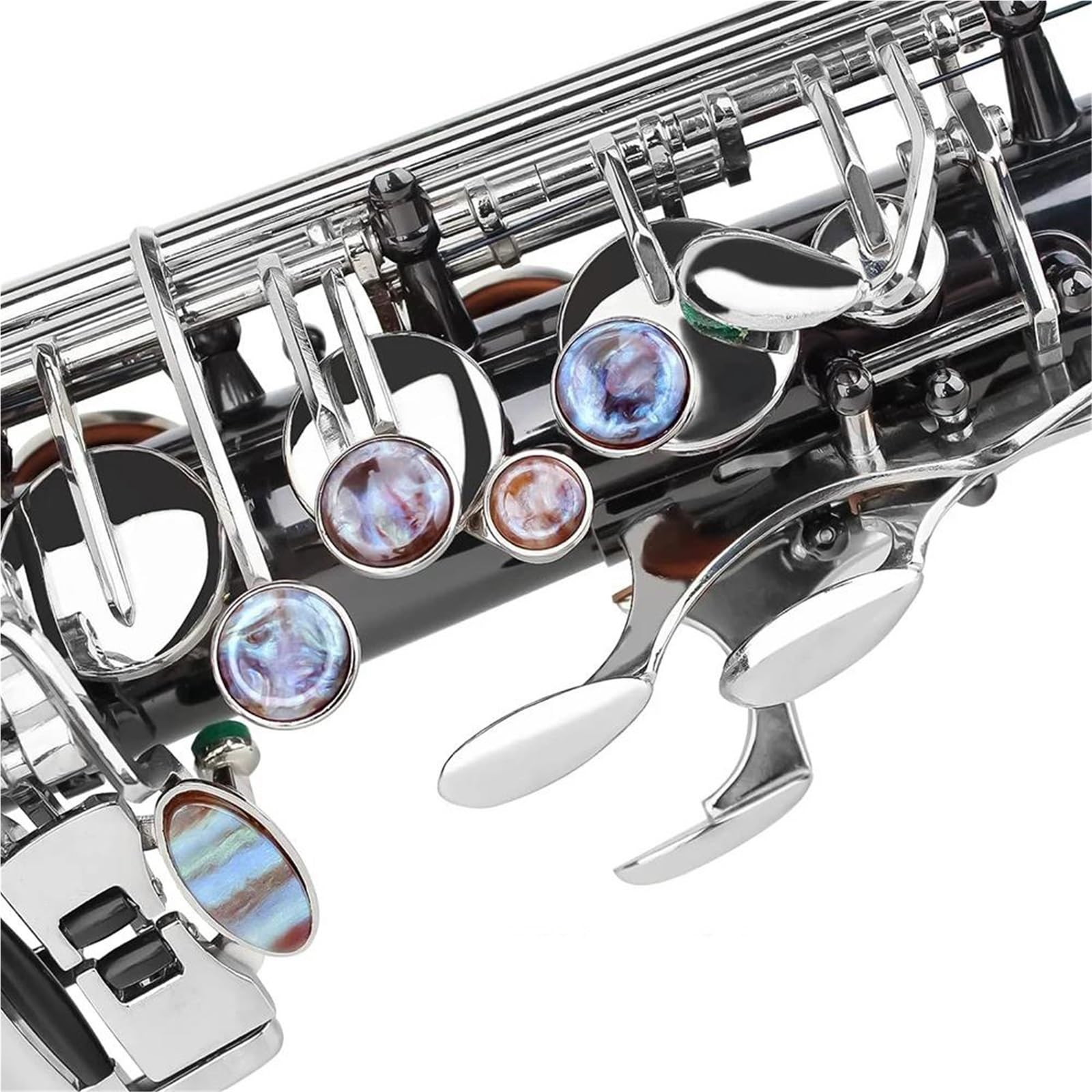 Eb Alto Sax Profesjonalny instrument dęty drewniany Materiał mosiądz Czarny niklowany Saksofon