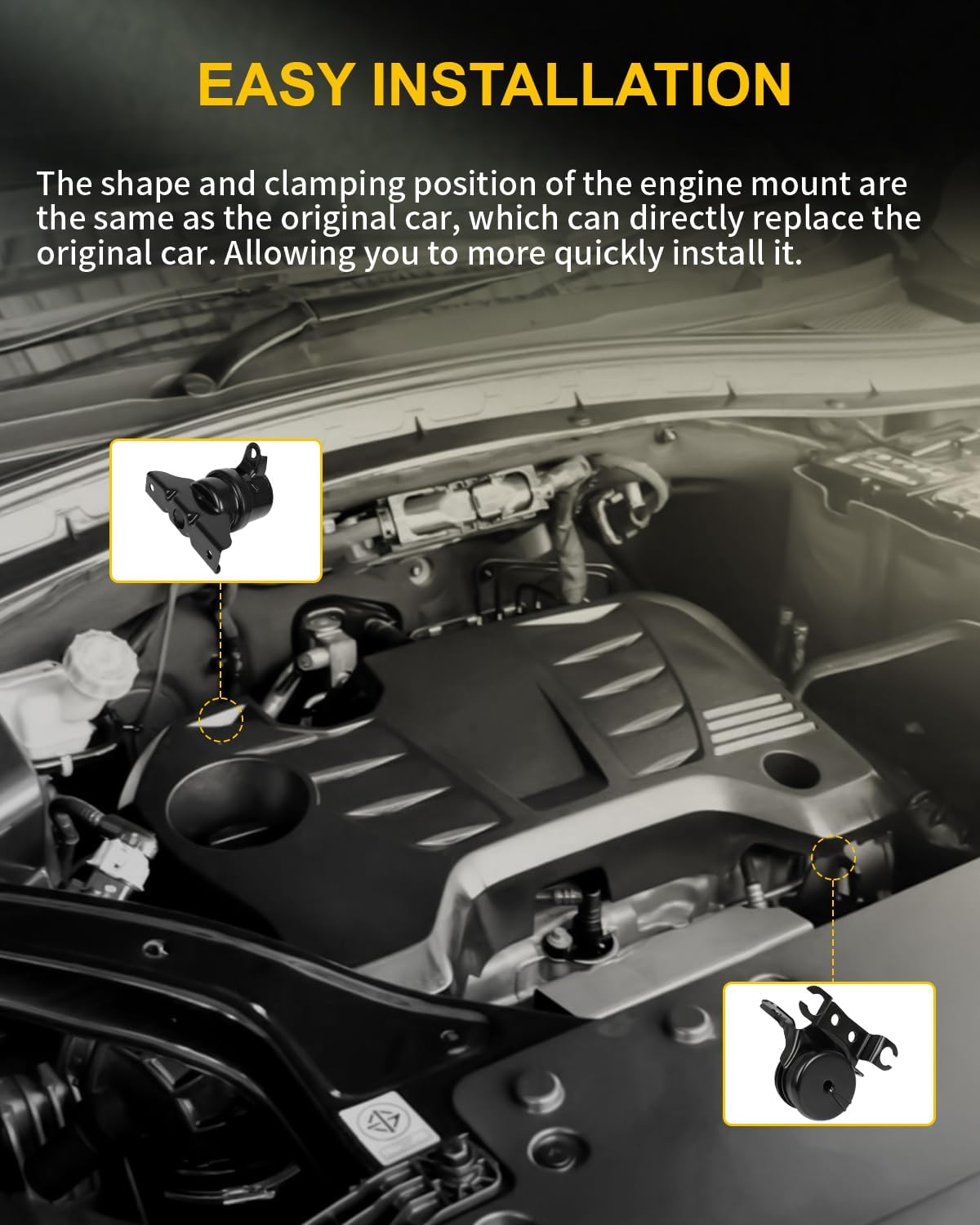 OCPTY Engine Motor Mount and Transmission Mount Set Compatible for Ford Escape Mazda Tribute 2001 2002 2003 2004, L4 2.0L V6 3.0L, Sport Utility # A5304, A5292, A5293 (3PCS)