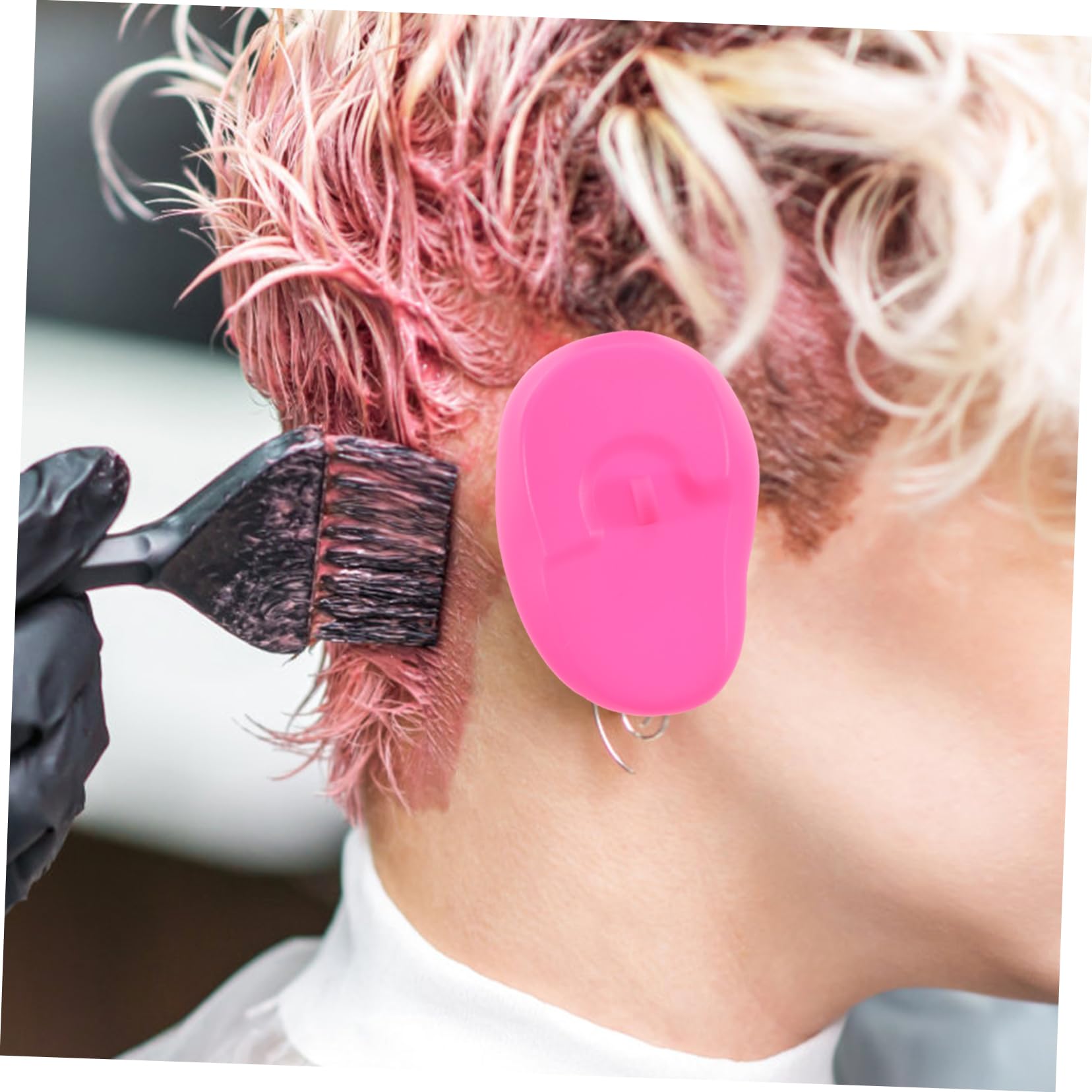 TOVINANNA Hair Coloring Ear Protectors 10 Pairs Silicone Ear Muffs Hair Dyeing Earmuffs
