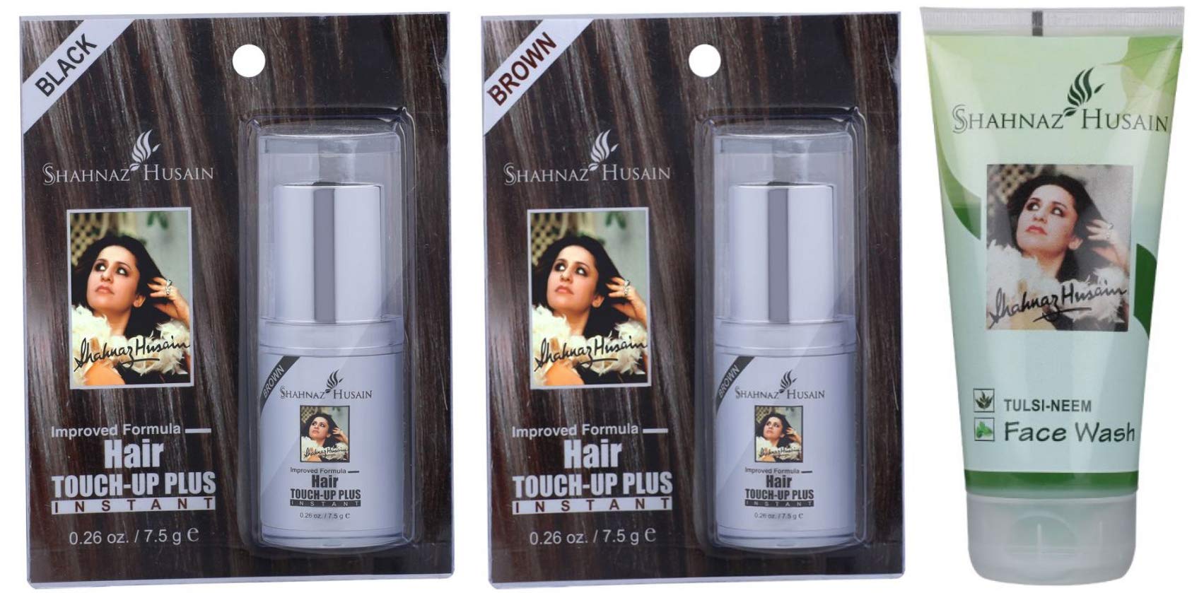 Hair Touch-Up Plus Pack of 2 and Tulsi Neem Face Wash - 50g