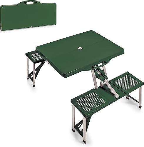 Miniatura 1 de PICNIC TIME Folding Picnic Table, Camping Table, Outdoor Table with Umbrella Hole