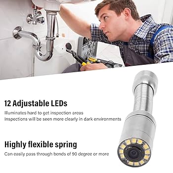 Camera 足 Amazon.com: Professional Sewer Inspection Camera - 0.9inch