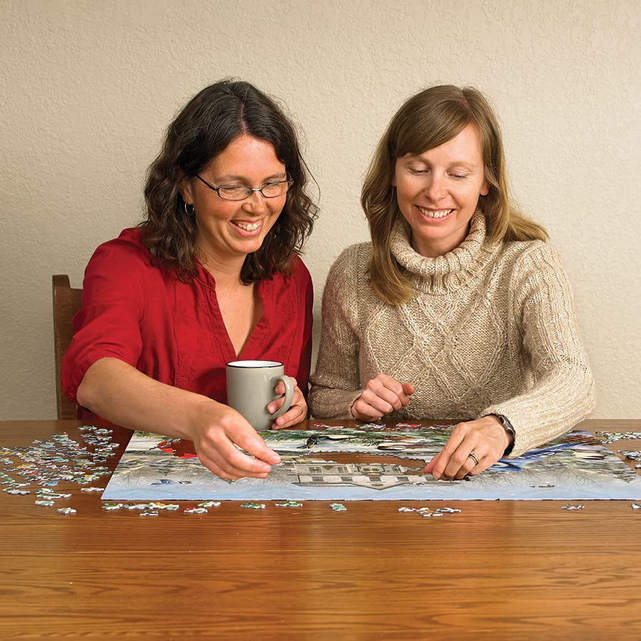 Cobble Hill Puzzle 1000 Pezzi – Uccelli Della Casa Di Campagna, Made In USA - 3