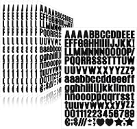 Vista 47 de 500 piezas de 10 hojas de calcomanías de letras, calcomanías de números de buzón de vinilo autoadhesivas impermeables, calcomanías de números