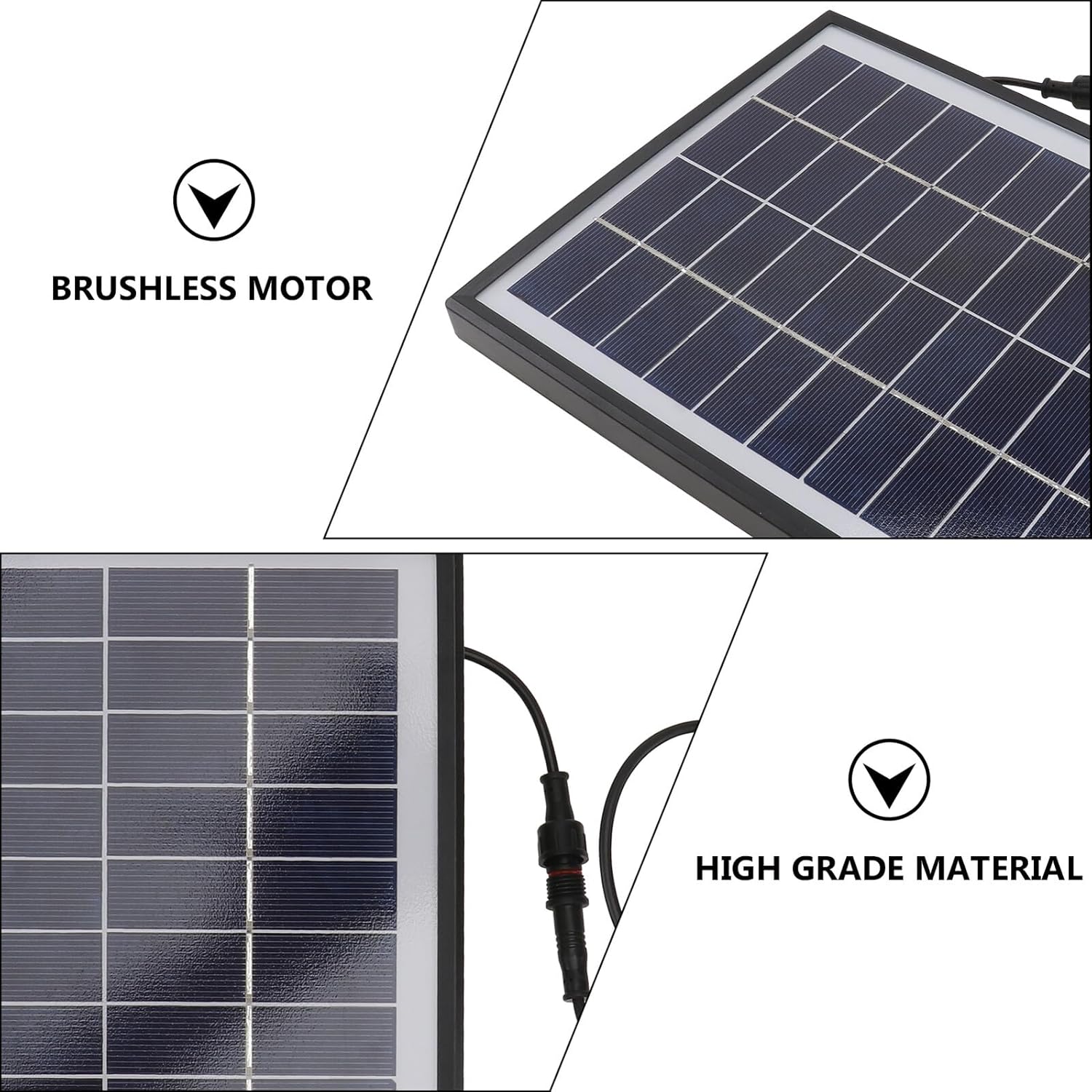 12v 5w Solar Fountain Pump Floating Bird Bath Fountain Pump Solar Water 500l/h for Garden Pond Outdoor Water Circulation