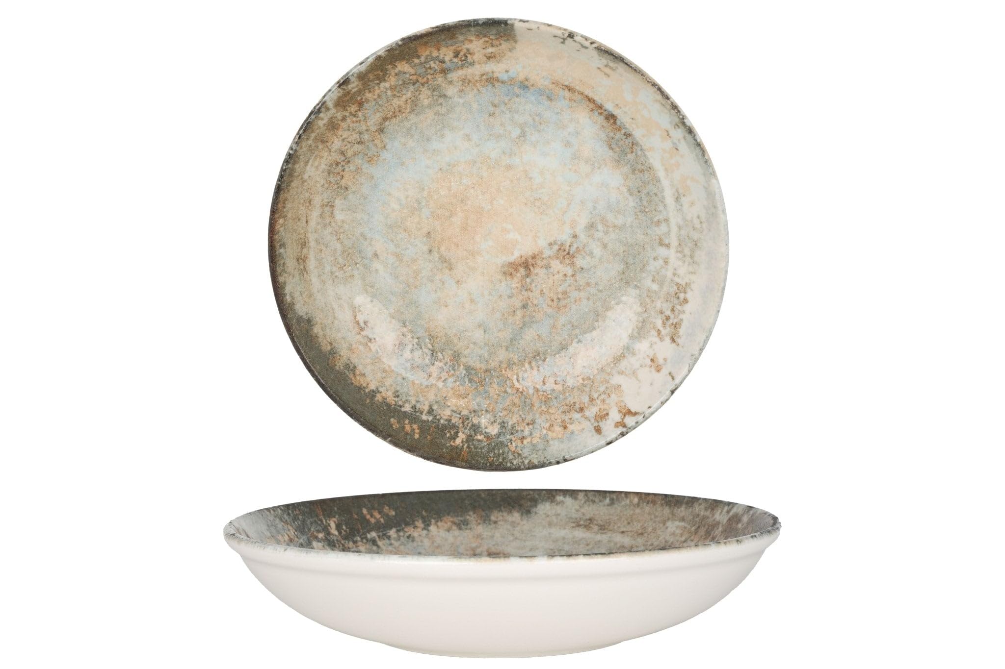 Rinart Zestaw obiadowy (średni) - Obvara - 24 sztuki - 6 Osób - Porcelana