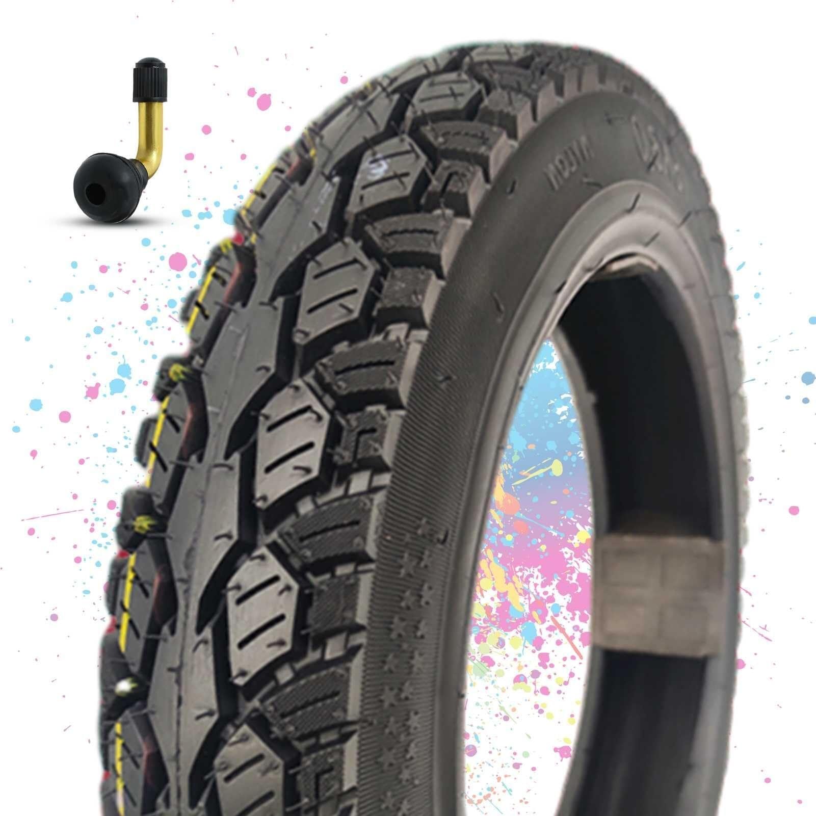 3.00-16 Opona Drogowa do Hulajnogi Przednia lub Tylnia, 3.00x16 Opona Terenowa do Minimoto, Wzór Uniwersalny, 43P 225KPA, Typ z Dętką