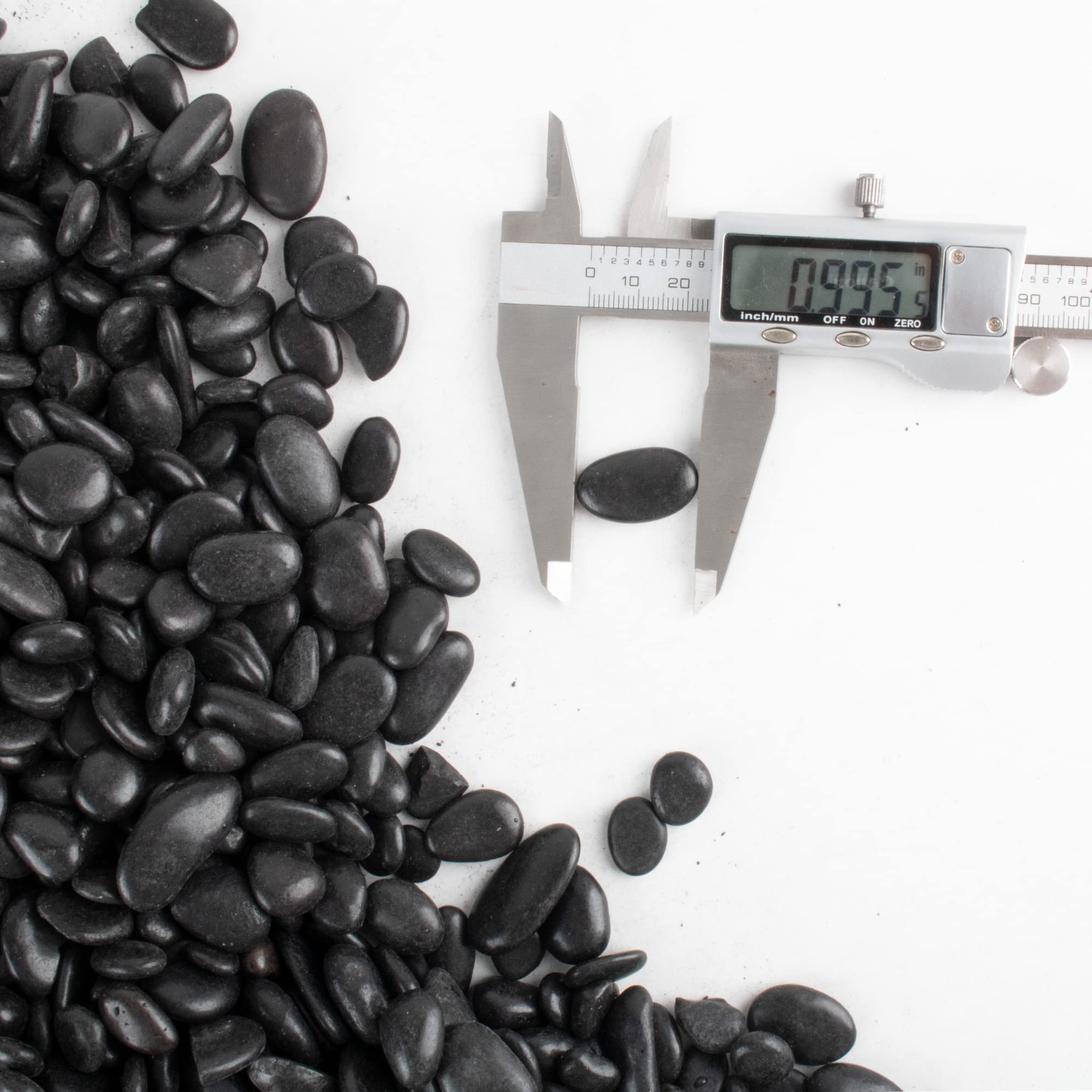 Czarne kamyki dla roślin 3,2 kg torba zbiorcza do akwarium żwir 2,5 cm- 3,8 cm dekoracyjny polerowany akwarium kamień rzeka skały