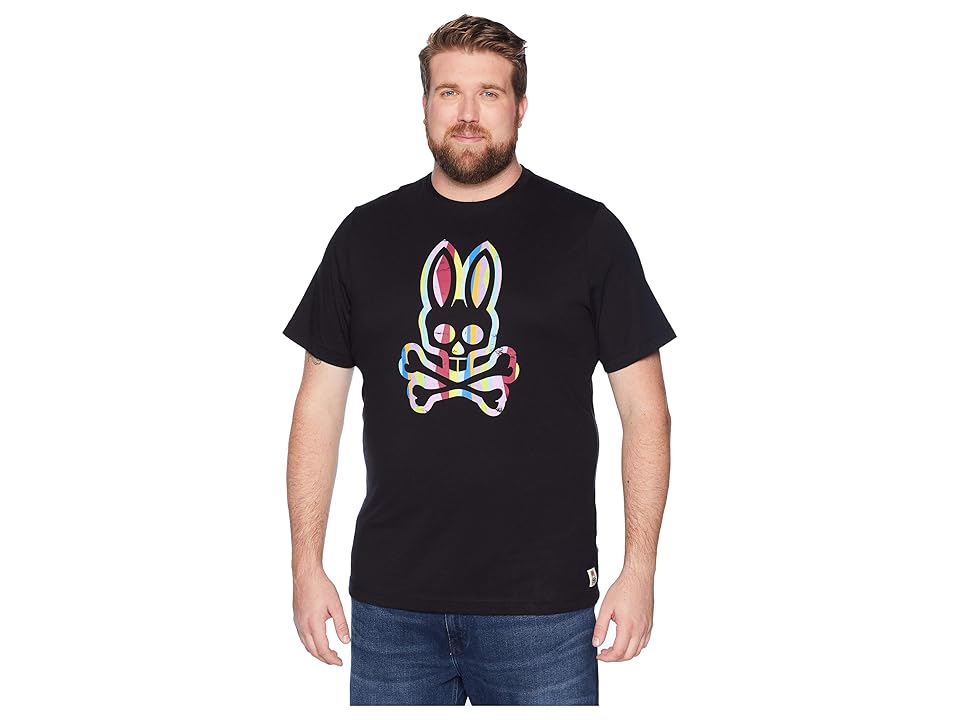 

Psycho Bunny Big and Tall Graphic Bunny T-Shirt (Black) Men's T Shirt