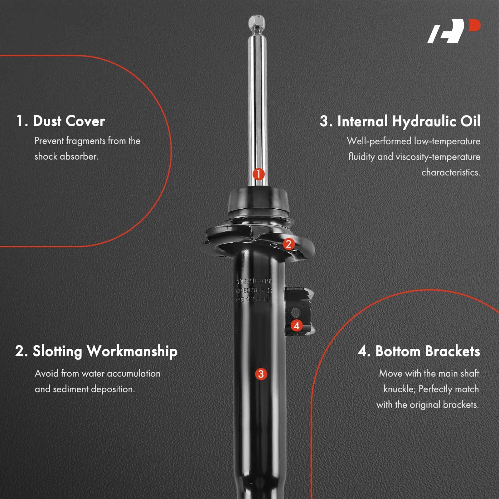 Amazon.com: A-Premium Front Shock Absorber Compatible with BMW