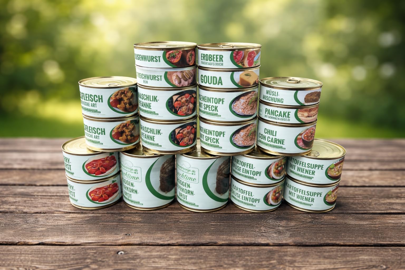 Lunchtime 10 Tage Notvorrat Paket – 18.026 kcal Langzeitnahrung – 21 Mahlzeiten – Komplettpaket für 1 Person – 10 Tage autark essen