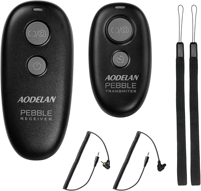Wireless Shutter Release - Camera Remote Control for Canon EOS R, EOS RP, T7, SL2, 250D, 90D, 6D Mark II, for Olympus OM-D E-M1X, E-M1 Mark II, for Fujifilm GFX100, XT30, Replace RS-80N3