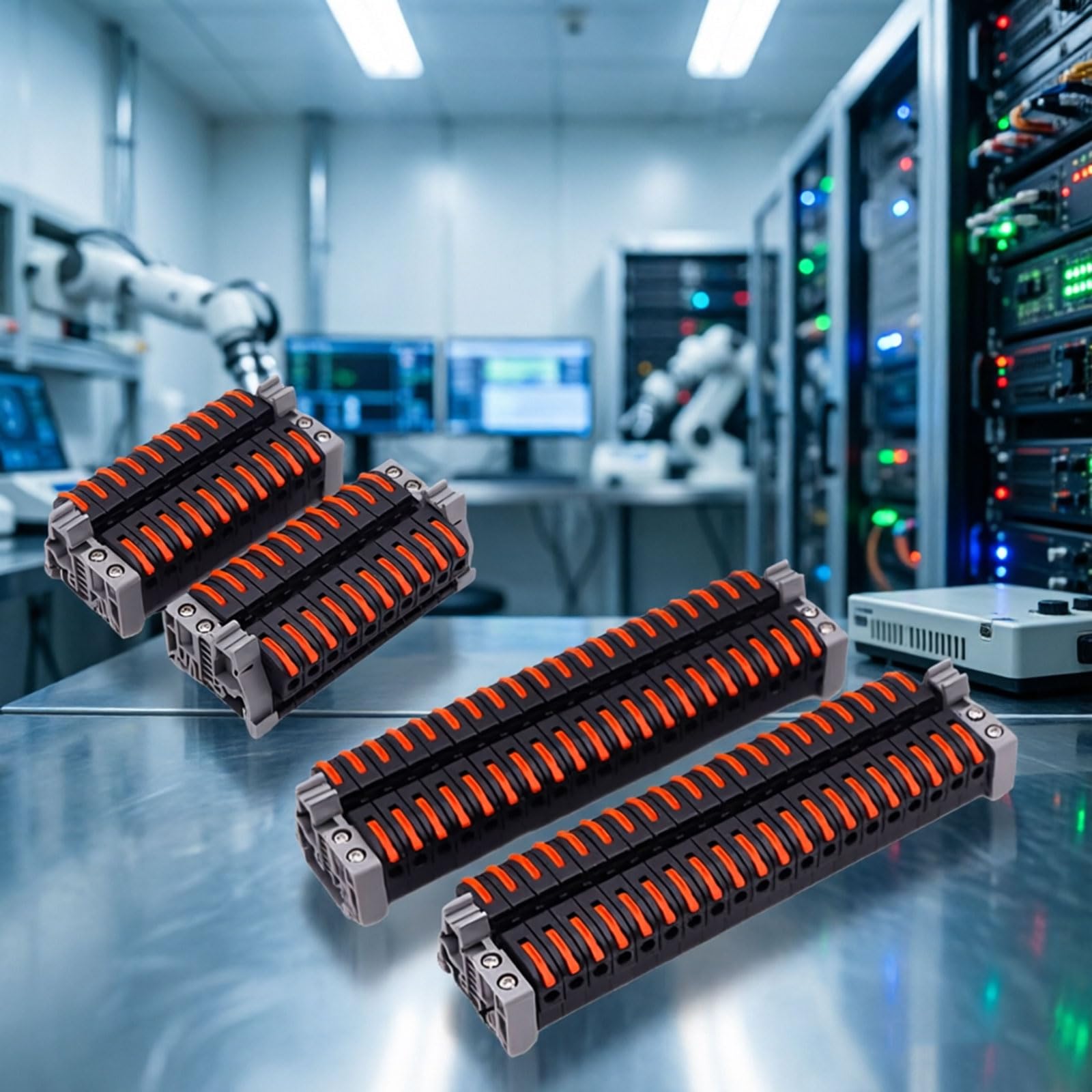 Set morsettiere per guide DIN Set connettori a cavo rapido con strisce numeriche per un cablaggio efficiente ' armadio elettrico con strisce numeriche