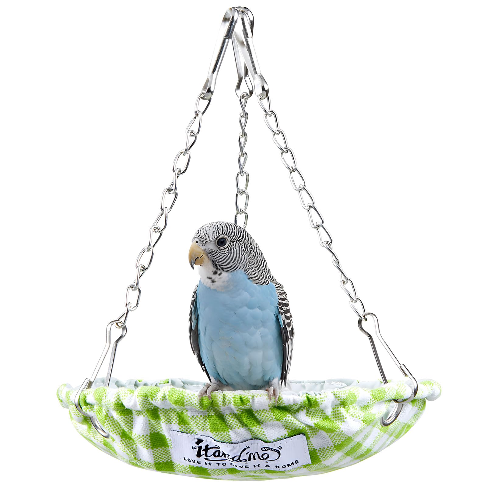 Waterproof Bird Bed for Cage, Hanging Bird Hammock Swing, Parakeet Bed Nest with Sturdy Bottom Won‘ t Collapse, Small Size Parrots Sleeping Hut for