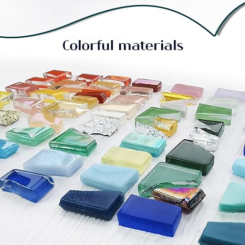 Miniatura 3 de Mosaico de espejo de ilusión de vidrio irregular de 10.58 oz para manualidades, baño, cocina, decoración del hogar, proyecto de arte de bricolaje,