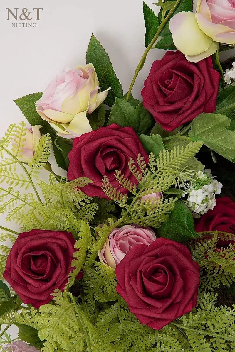 N&T NIETING Artificial Flowers Red Roses - Image 2