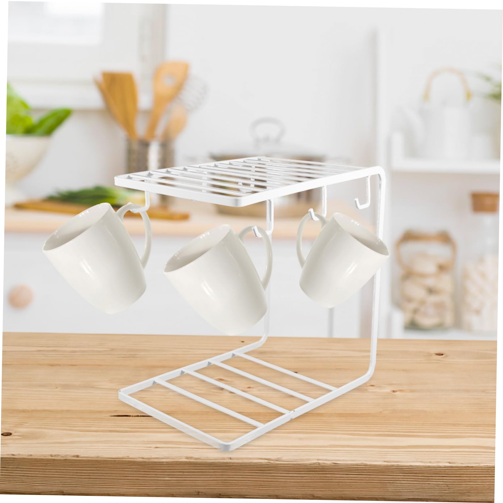Garneck Supporto Per Piatti E Tazze in Ferro Nordico Porta Tazze Da 6 Porta Bicchieri Da Cucina