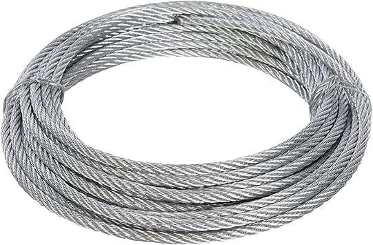 5/16 Stainless Steel Cable 100 200 300 400 500 656 ft, Flexible Zip Line Aircraft Wire Rope, Backyard Zipline Cable for Hoist Lifting Grinder Pulley Wheel, 7000 Lbs Breaking Strength  Size 10M/32.8