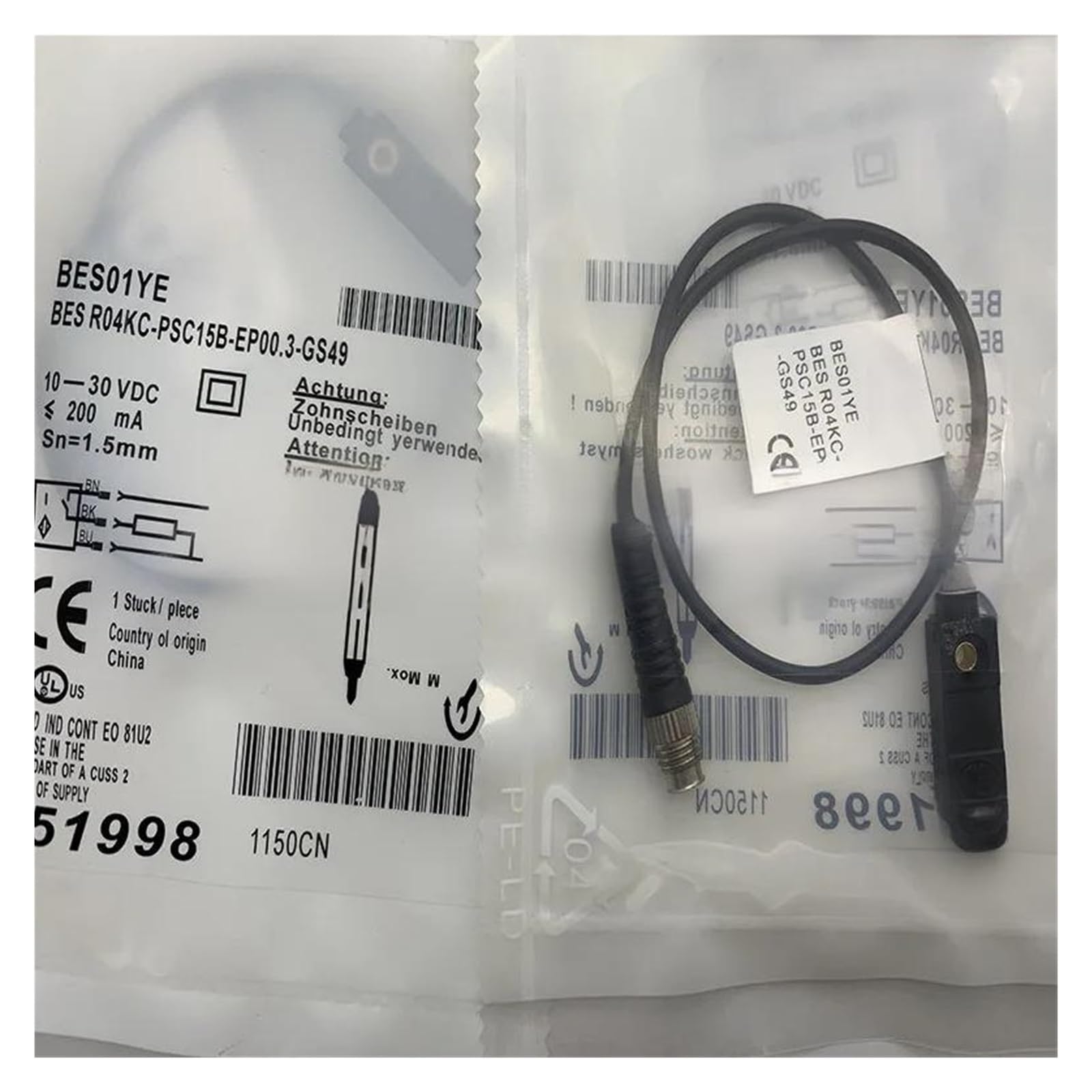 Capteur de proximité BES01WF R01ZC-PSC70B-BP00.3-GS49 évite pannes de détection