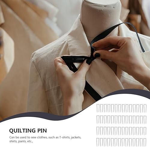 Miniatura 2 de 50 Uds. Alfileres rectos multiusos u alfileres para manualidades de costura, pasadores de horquilla, pasadores de posicionamiento de tela, pasadores