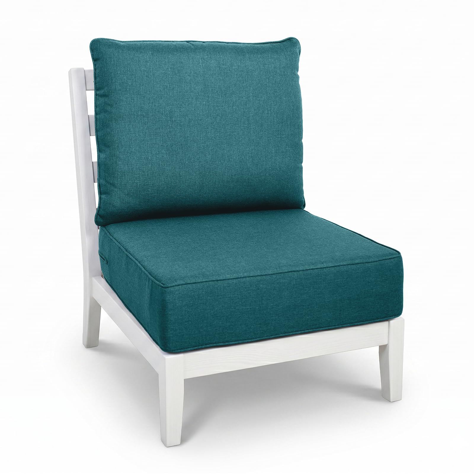Outdoor Seat Cushion Set-24 x 24 x 6 Inch Outdoor Chair Cushions with Water Resistant &amp; Removable Cover Outdoor Cushions for Patio Furniture Chair Sofa Couch-Peacock Blue